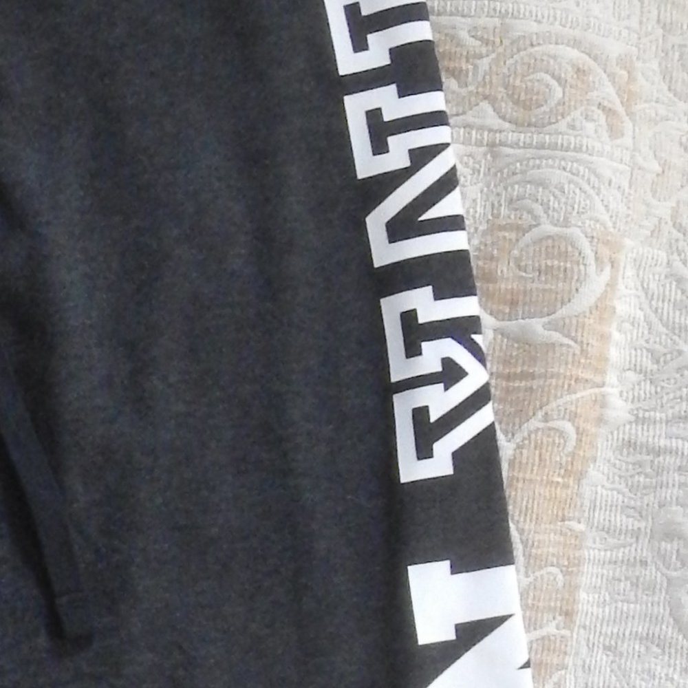 PINK VS Grey-Black Yoga Pant - Sz. L - Picture 2 of 4